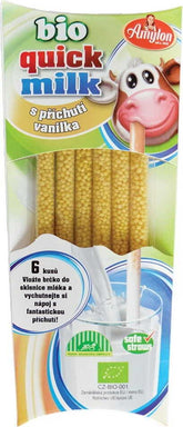 Rietjes voor het aromatiseren van melk met vanillesmaak BIO (6 x 6 g) 36 g - AMYLON